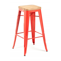 Tolix Stool Woode Seat