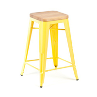 Tolix Stool Woode Seat