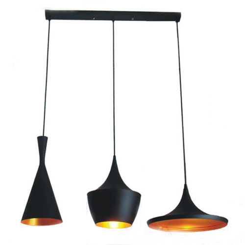 Tom Dixon Beat Elongated Combination Pendant Lamp