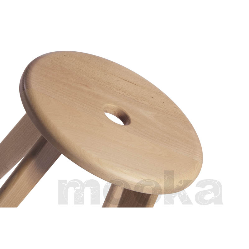 Solid beech wood Bar stool middle